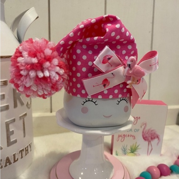 🦩Flamingo Marshmallow Mug Hat, Tier Tray Decor, Rae Dunn inspired - Picture 3 of 4